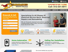 Tablet Screenshot of lightningvolts.com